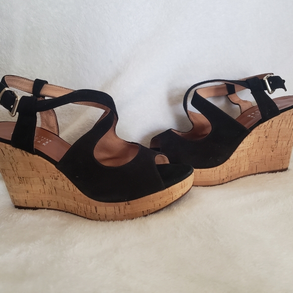Barney's Newyork Cork Wedges - Picture 4 of 8